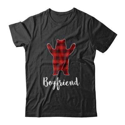 Red Boyfriend Bear Buffalo Plaid Family Christmas Pajamas T-Shirt & Sweatshirt | Teecentury.com