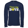 Love My Boys Mom And Dad Softball T-Shirt & Hoodie | Teecentury.com