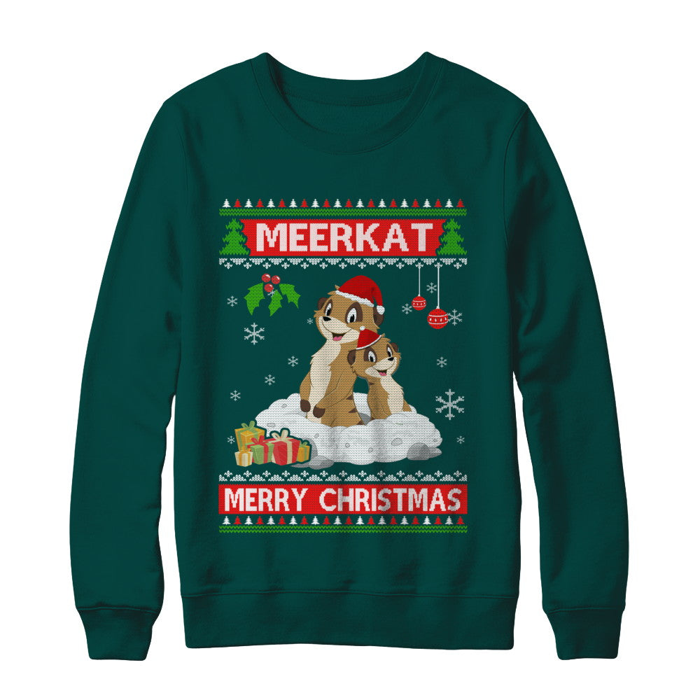 Meerkat Xmas Pajama Ugly Christmas Sweater T-Shirt & Sweatshirt | Teecentury.com