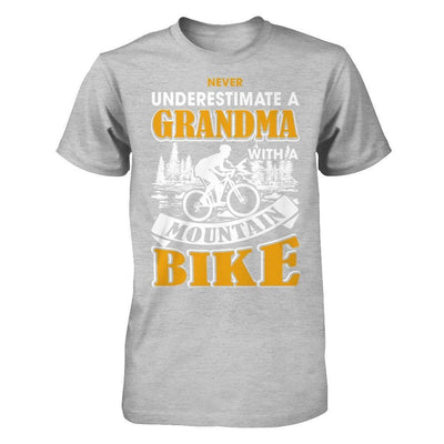 Never Underestimate A Grandma With A Mountain Bike T-Shirt & Hoodie | Teecentury.com