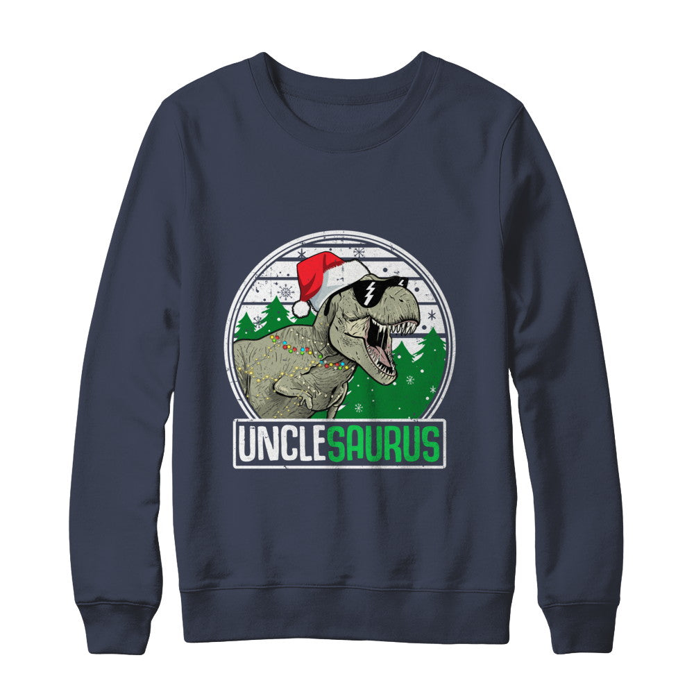 Unclesaurus Uncle Dinosaur T-Rex Family Christmas T-Shirt & Sweatshirt | Teecentury.com