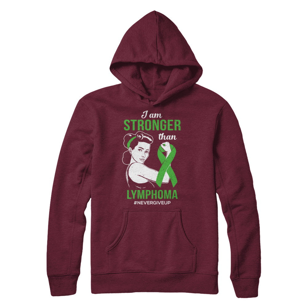 I Am Stronger Than Lymphoma Awareness Support T-Shirt & Hoodie | Teecentury.com