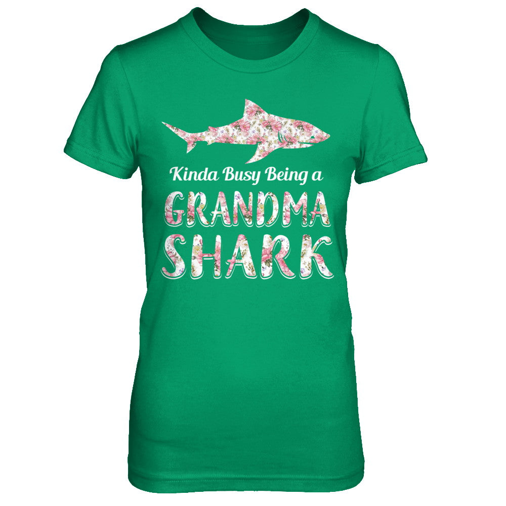 Grandma Shark Kinda Busy Being A Grandmashark T-Shirt & Hoodie | Teecentury.com