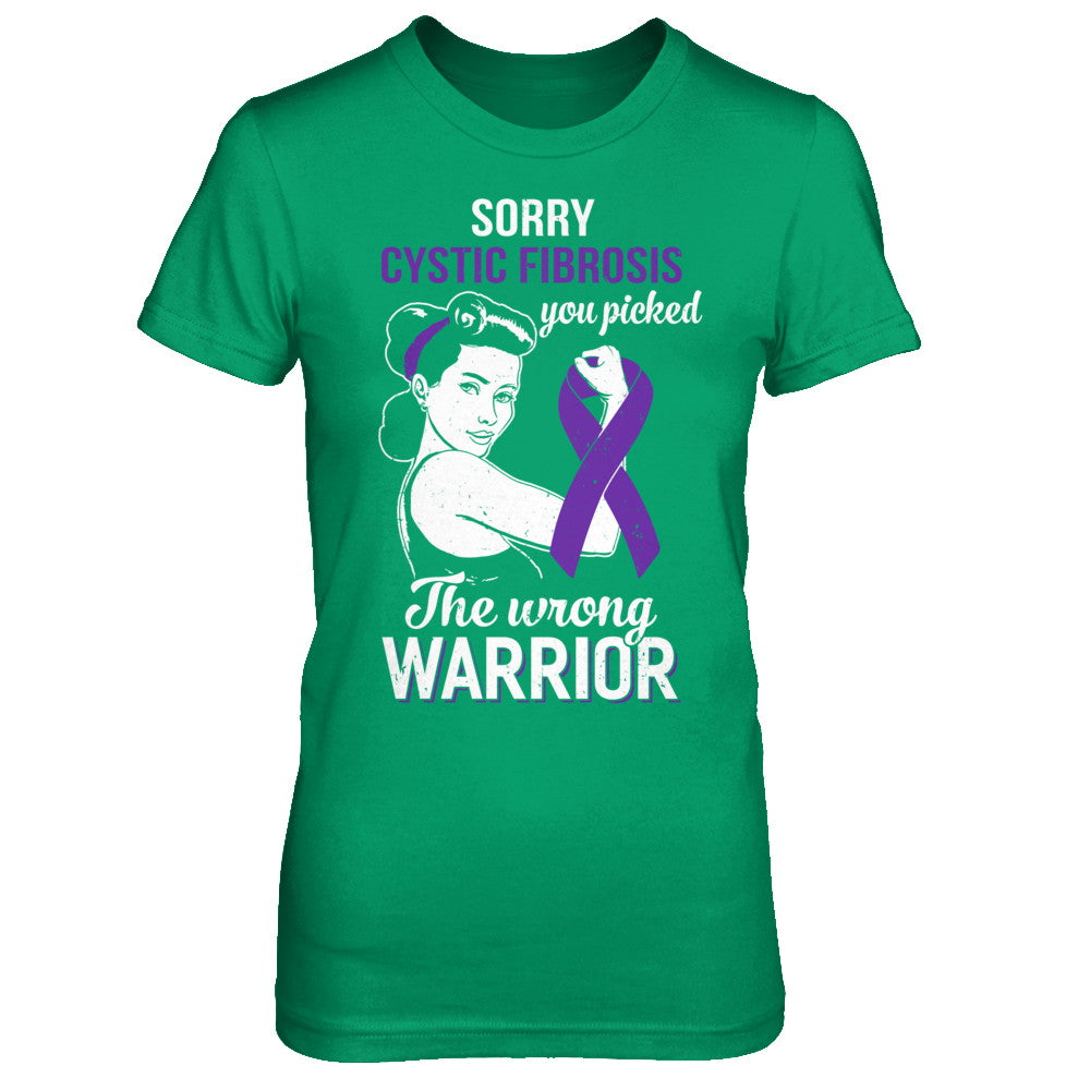 Sorry Cystic Fibrosis You Picked The Wrong Warrior Cystic Fibrosis T-Shirt & Hoodie | Teecentury.com