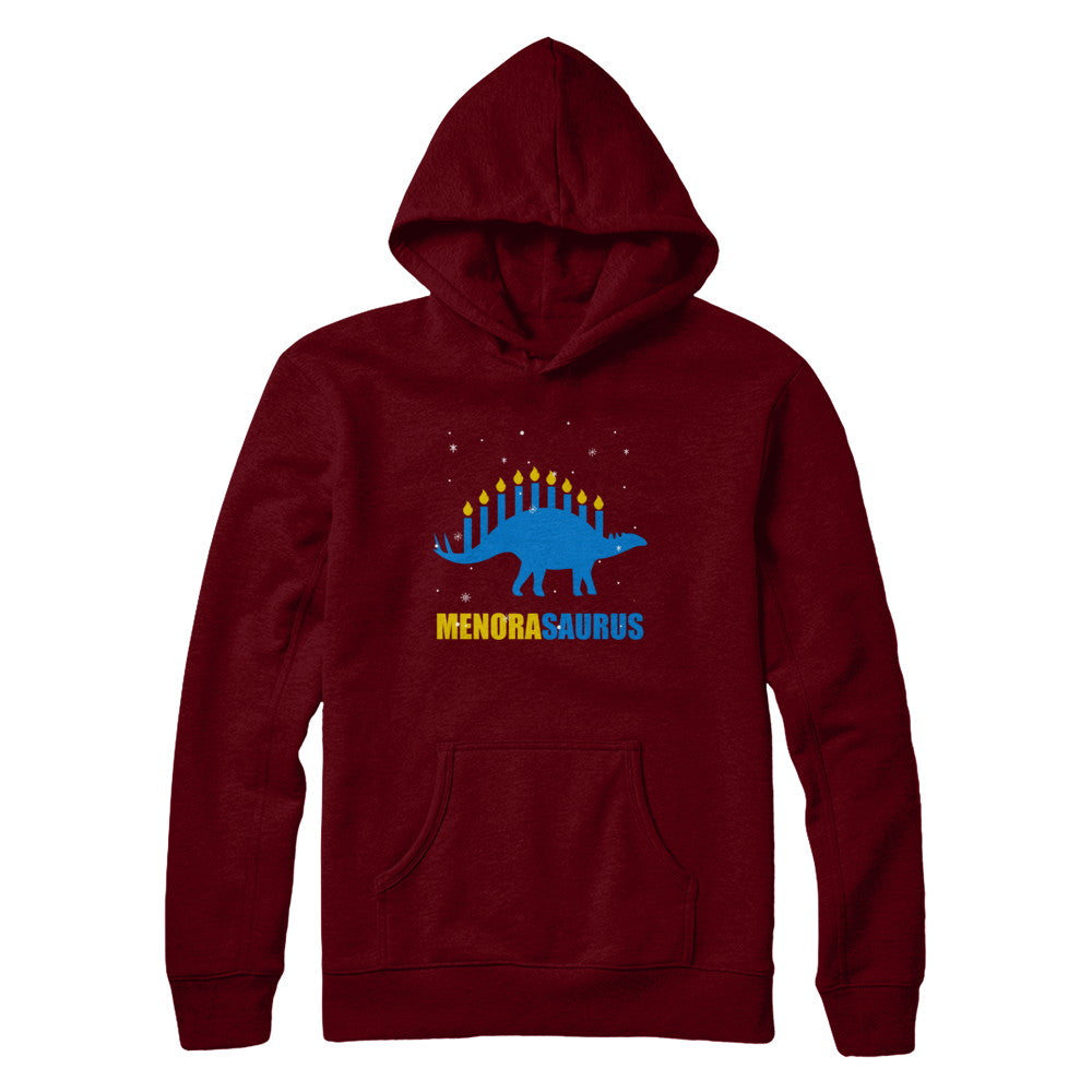 Funny Hanukkah Dinosaur Menorah Stegosaurus Menorasaurus T-Shirt & Sweatshirt | Teecentury.com
