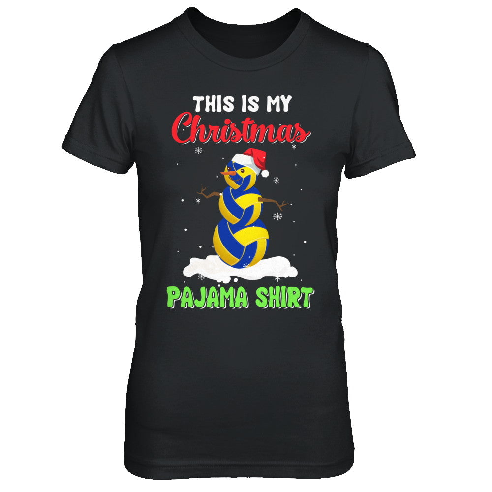 This Is My Christmas Pajama Xmas Snowman Volleyball T-Shirt & Sweatshirt | Teecentury.com