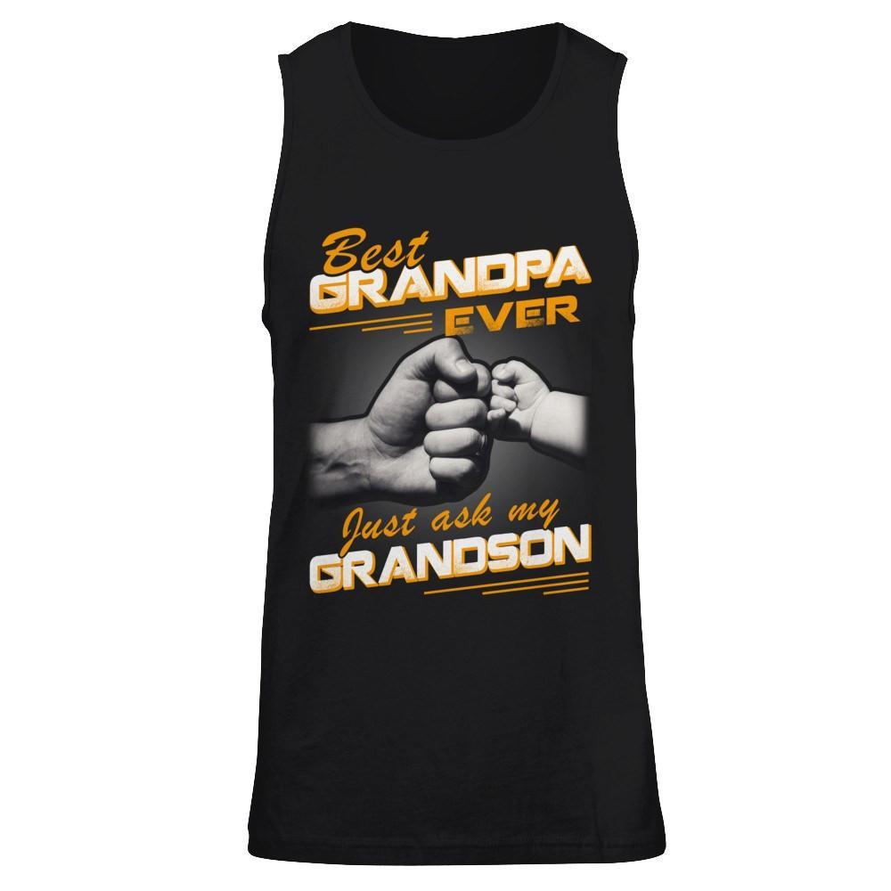 Best Grandpa Ever Just Ask My Grandson T-Shirt & Hoodie | Teecentury.com
