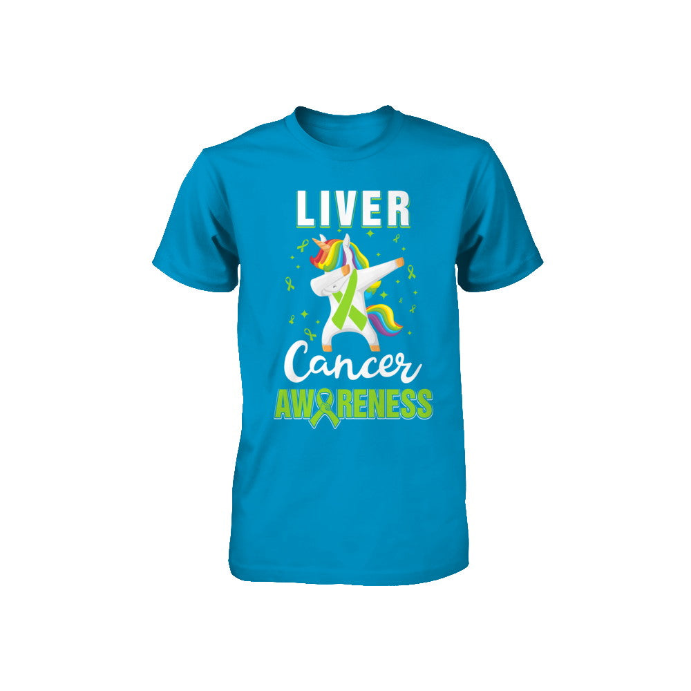 Inspirational Liver Cancer Awareness Unicorn Support Youth Youth Shirt | Teecentury.com
