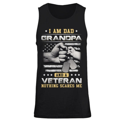 I'm A Dad Grandpa And A Veteran Nothing Scares Me T-Shirt & Hoodie | Teecentury.com