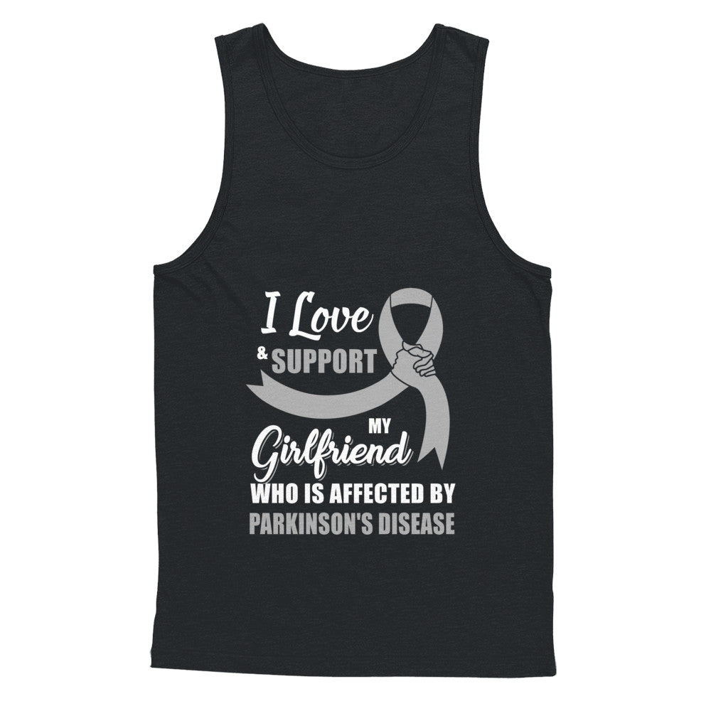 Parkinson's Disease Awareness Support Grey Girlfriend Boyfriend T-Shirt & Hoodie | Teecentury.com