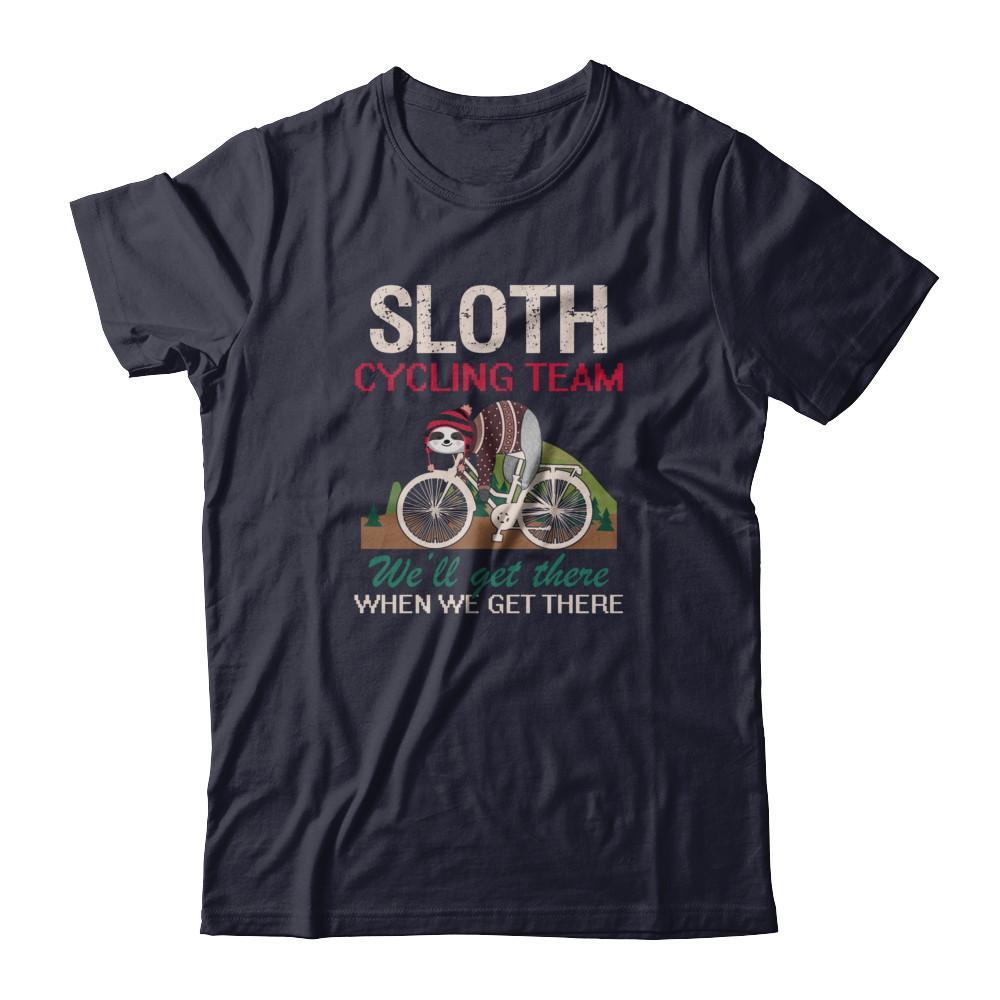 Sloth Cycling Team Lazy Sloth Sleeping On Bicycle T-Shirt & Tank Top | Teecentury.com