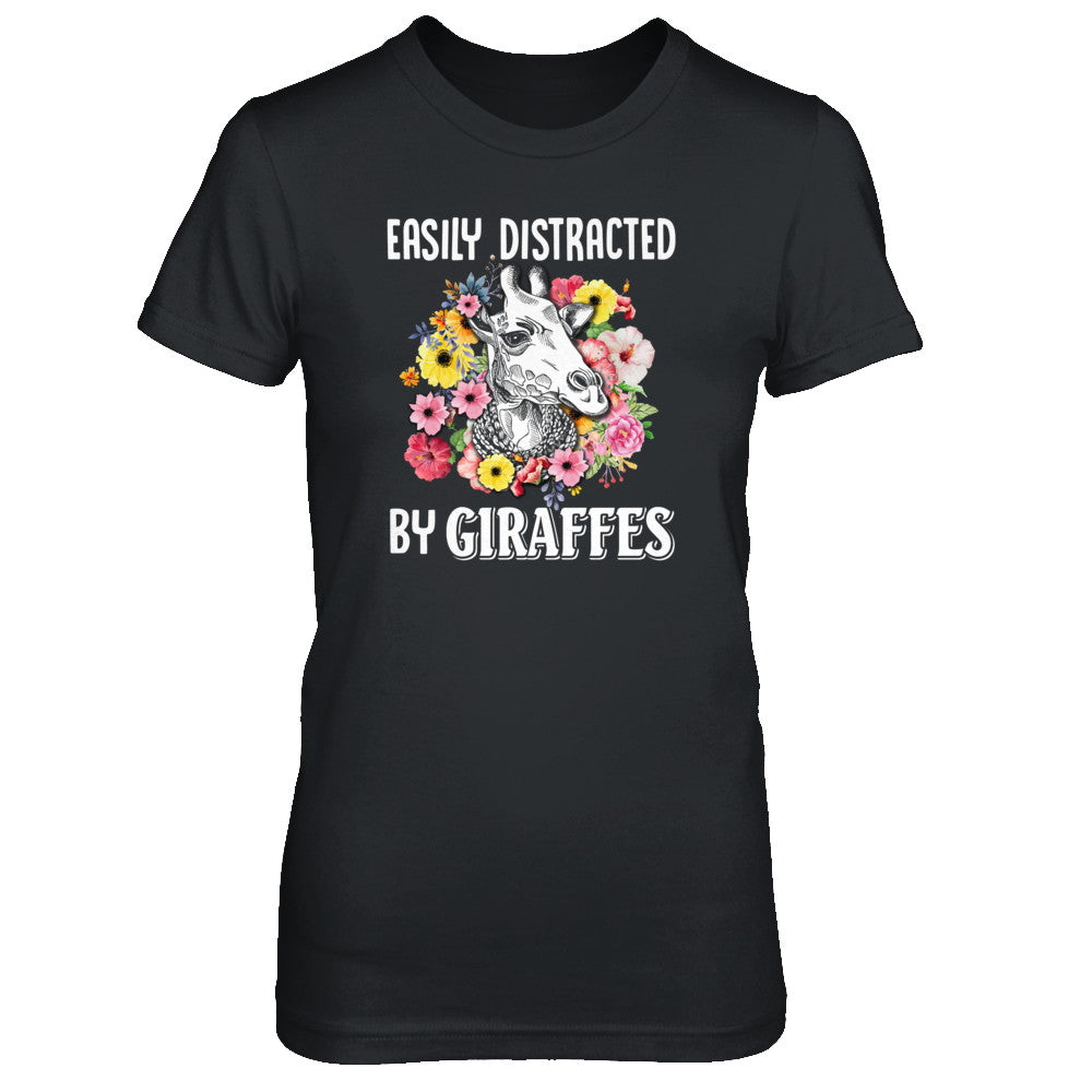 Easily Distracted By Giraffes T-Shirt & Tank Top | Teecentury.com