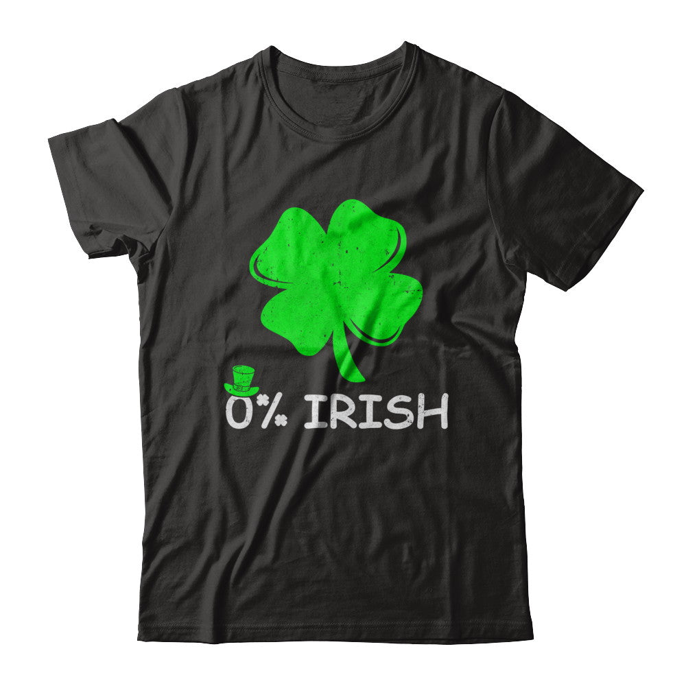 0% Irish Vintage St Patrick's Day T-Shirt & Hoodie | Teecentury.com