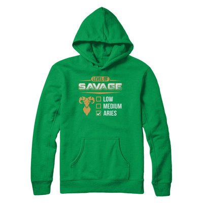 Level Of Savage Aries T-Shirt & Hoodie | Teecentury.com