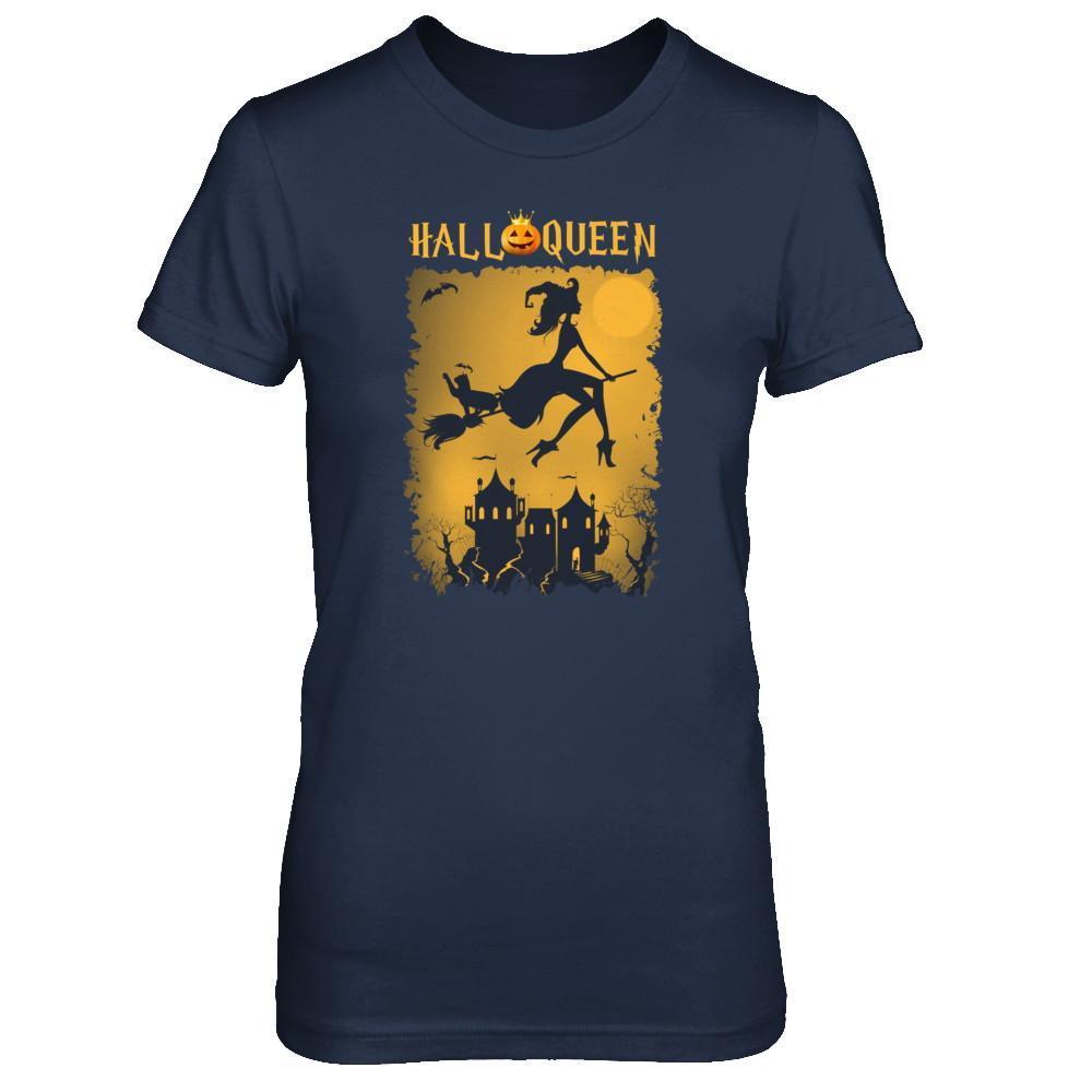 Funny Halloween Pumpkin Queen T-Shirt & Tank Top | Teecentury.com