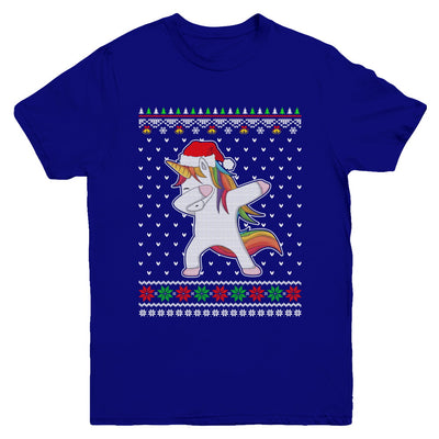 Dabbing Tangled Lights Ugly Christmas Sweater Girls Youth Youth Shirt | Teecentury.com