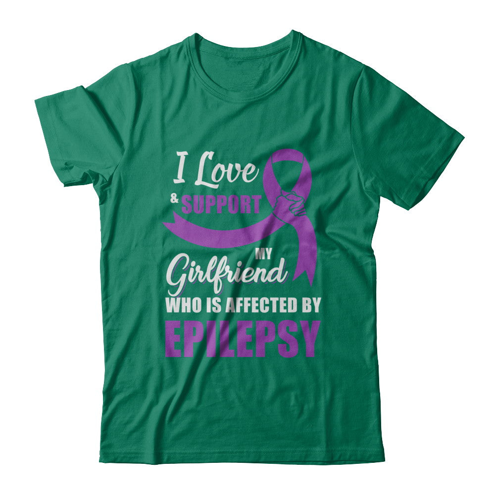 Epilepsy Awareness Support Purple Girlfriend Boyfriend T-Shirt & Hoodie | Teecentury.com