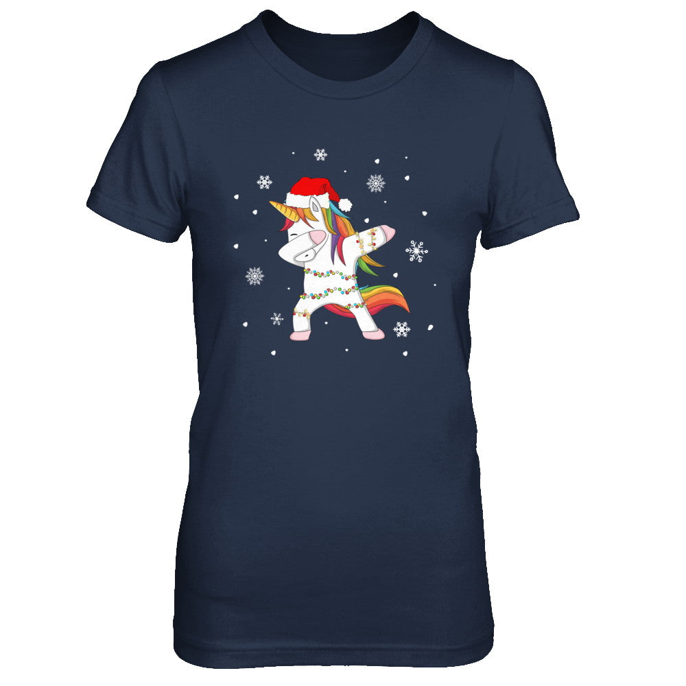 Dabbing Unicorn Ugly Christmas Sweater Girls T-Shirt & Sweatshirt | Teecentury.com