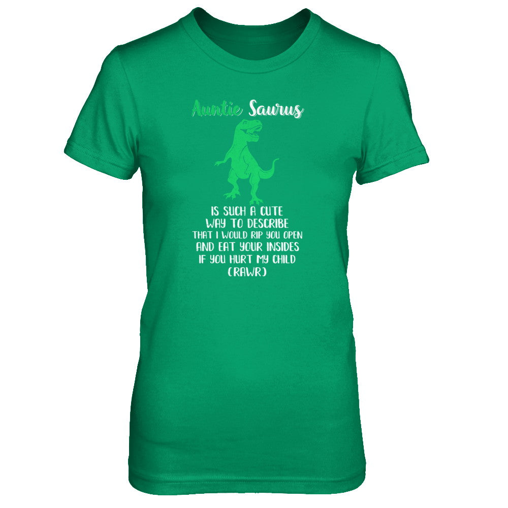 Auntie Saurus Is Such A Cute Way To Describe Auntie Gift T-Shirt & Tank Top | Teecentury.com