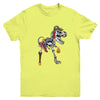 Dinosaurs T-Rex Skeleton Pirate Halloween Saurus For Kids Youth Youth Shirt | Teecentury.com