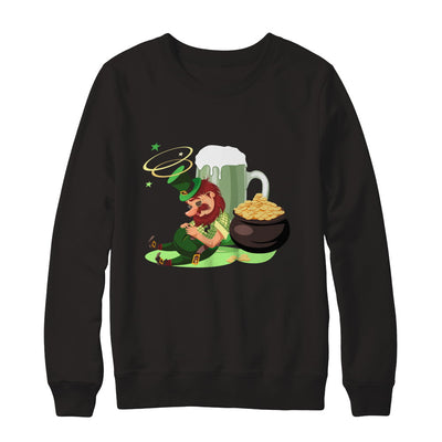 Leprechaun Drinking Green Beer Saint Patricks Day T-Shirt & Hoodie | Teecentury.com