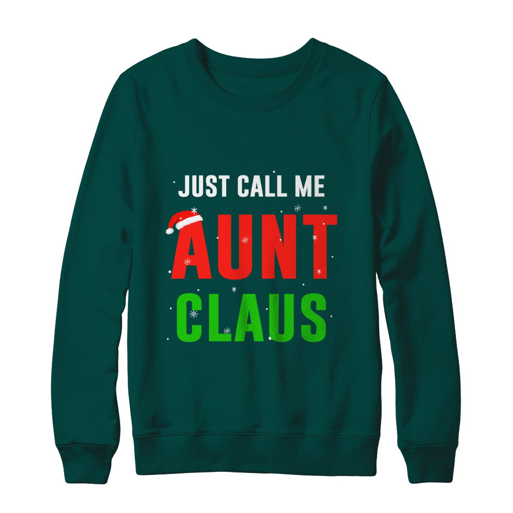 Santa Aunt Claus Matching Family Christmas Pajamas T-Shirt & Sweatshirt | Teecentury.com