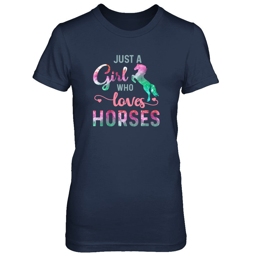 Just A Girl Who Loves Horses Horse Lover T-Shirt & Tank Top | Teecentury.com