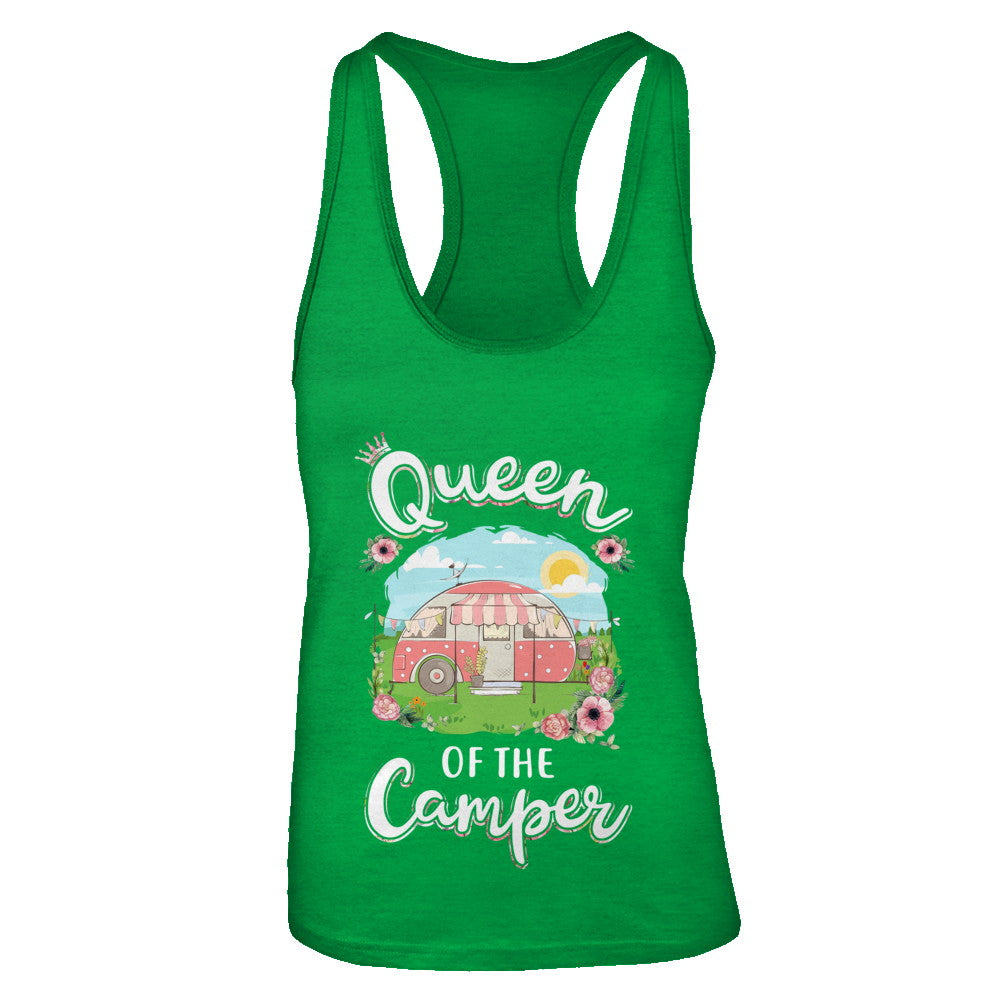 Queen Of The Camper Camping For Women Gift T-Shirt & Tank Top | Teecentury.com