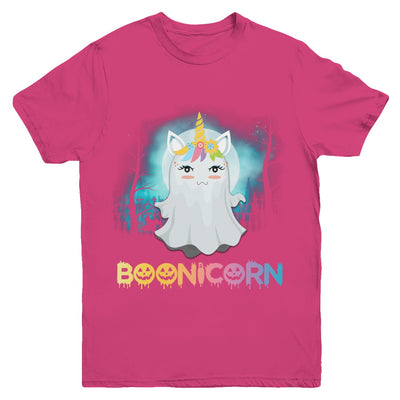 Boonicorn Ghost Unicorn Halloween Girls Youth Youth Shirt | Teecentury.com
