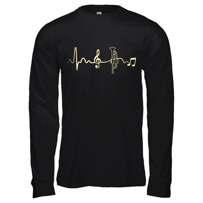 Trumpet Heartbeat Musician T-Shirt & Hoodie | Teecentury.com