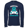 Boxing knock out Ovarian Cancer Awareness Support T-Shirt & Hoodie | Teecentury.com