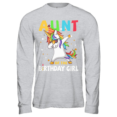 AUNT Of The Birthday Girl Dabbing Unicorn Party T-Shirt & Hoodie | Teecentury.com