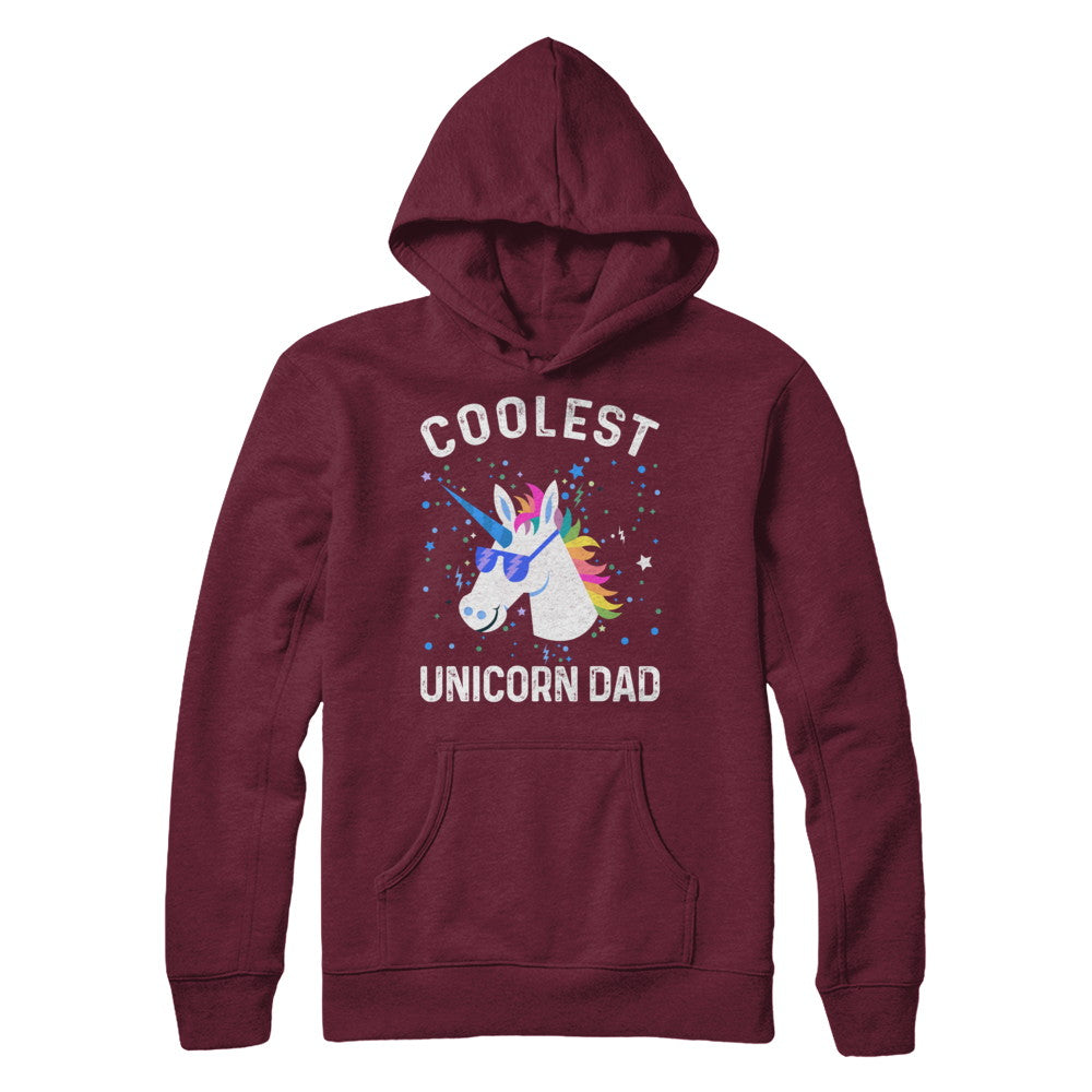 Coolest Unicorn Dad Cute Funny Unicorn Fathers Day T-Shirt & Hoodie | Teecentury.com