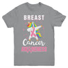 Inspirational Breast Cancer Awareness Unicorn Support Youth Youth Shirt | Teecentury.com