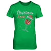 Diamond Christmas Spirit Santa Hat Wine Glass T-Shirt & Sweatshirt | Teecentury.com