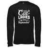 Real Cat Ladies Are Born In September Cat Day T-Shirt & Tank Top | Teecentury.com