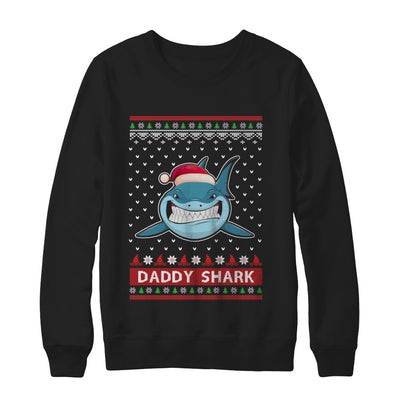 Santa Hat Daddy Shark Ugly Christmas Sweater T-Shirt & Sweatshirt | Teecentury.com