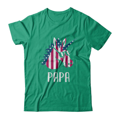 Patriotic Papa Unicorn Americorn 4Th Of July T-Shirt & Hoodie | Teecentury.com