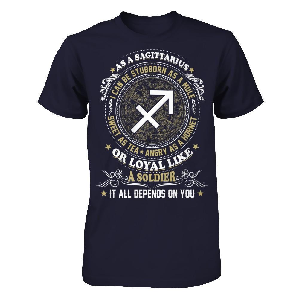 As A Sagittarius I Can Be Stubborn As A Mule T-Shirt & Hoodie | Teecentury.com