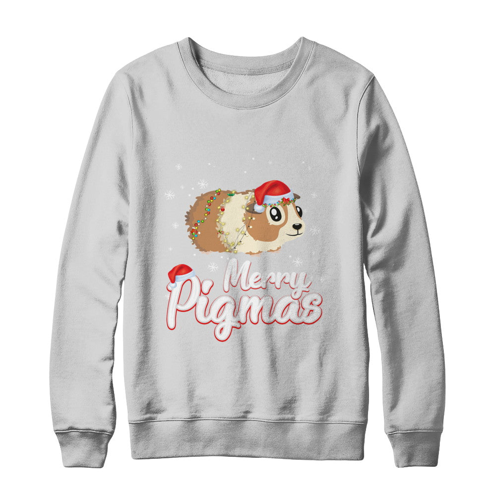 Merry Pigmas Funny Guinea Pig Santa Hat Christmas Gift T-Shirt & Sweatshirt | Teecentury.com