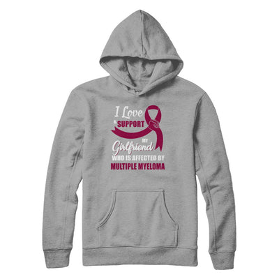 Multiple Myeloma Awareness Support Burgundy Girlfriend Boyfriend T-Shirt & Hoodie | Teecentury.com