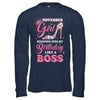 November Girl Stepping into my birthday like a boss Gift T-Shirt & Hoodie | Teecentury.com