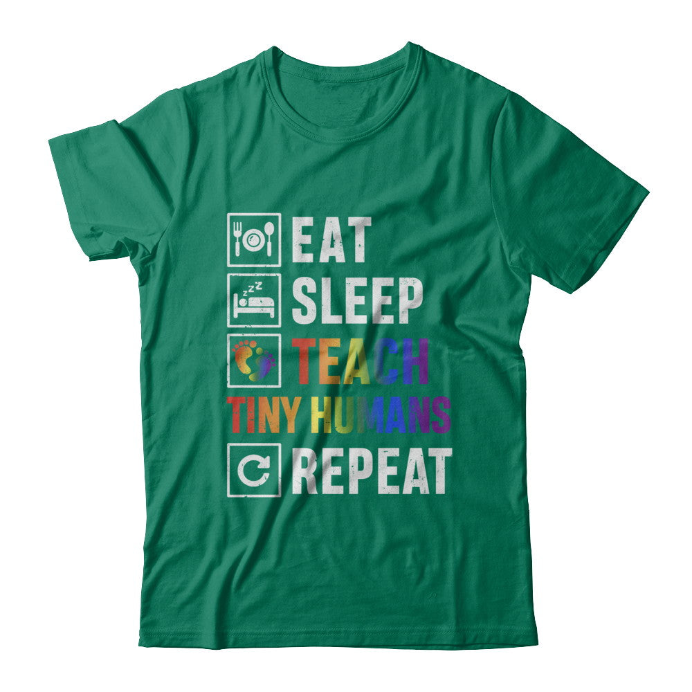 Eat Sleep Teach Tiny Humans Repeat Mommy T-Shirt & Hoodie | Teecentury.com
