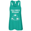 I'm A Simple Woman Coffee Pizza Softball T-Shirt & Tank Top | Teecentury.com