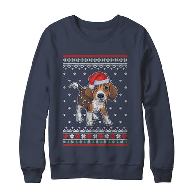 Beagle Christmas Ugly Sweater Lights Dog Xmas Gift T-Shirt & Sweatshirt | Teecentury.com