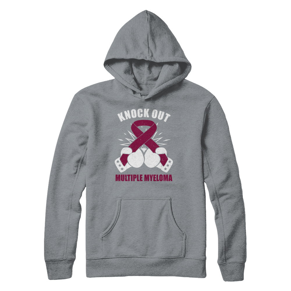 Boxing knock out Multiple Myeloma Awareness Support T-Shirt & Hoodie | Teecentury.com