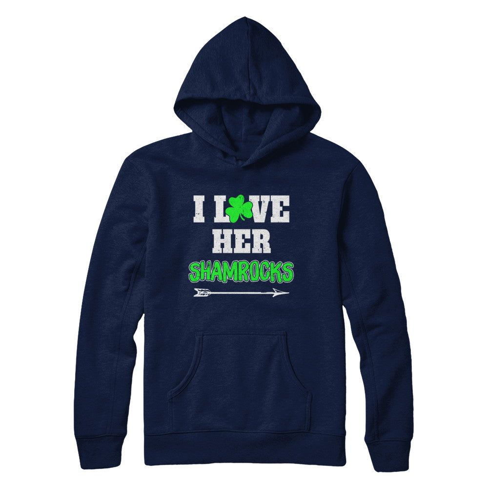 I Love Her Shamrocks Funny Couple St Patricks Day T-Shirt & Hoodie | Teecentury.com