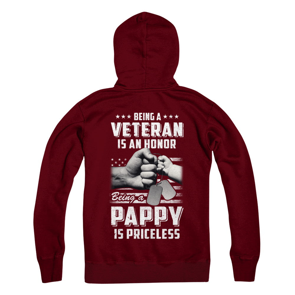 Being A Veteran Is An Honor Being A Pappy Is Priceless T-Shirt & Hoodie | Teecentury.com