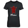 Red Mimi Bear Buffalo Plaid Family Christmas Pajamas T-Shirt & Sweatshirt | Teecentury.com