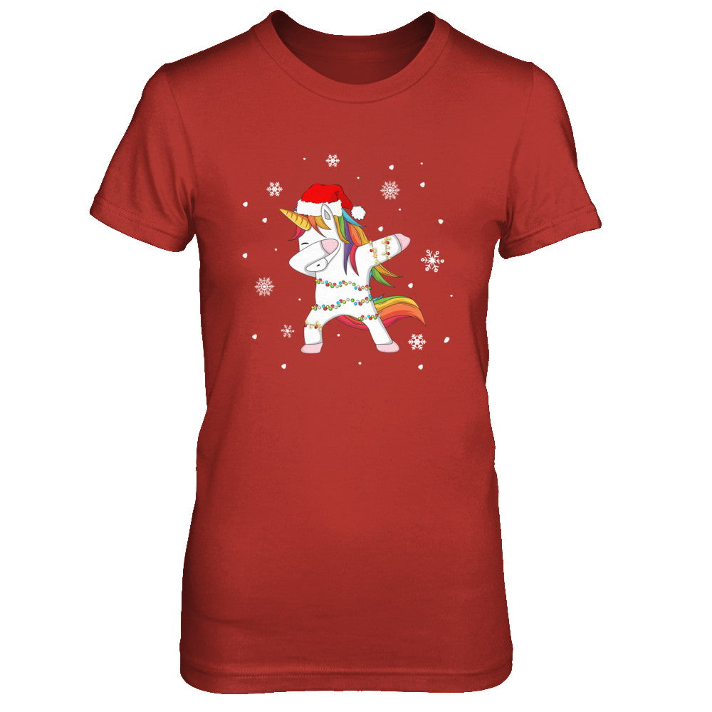 Dabbing Unicorn Ugly Christmas Sweater Girls T-Shirt & Sweatshirt | Teecentury.com